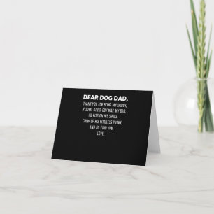 Lieber Hundepapa Danke, dass du mein Papa bist Karte