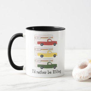 Lieber im Wohnmobil unterwegs Vintage LKW Camper I Tasse