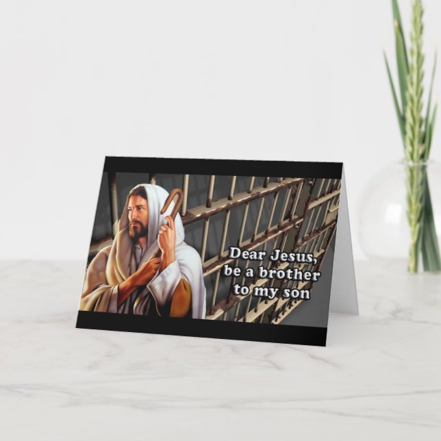 Lieber Jesus ist ein Bruder zu meinem Sohn… Karte (Vorderseite)
