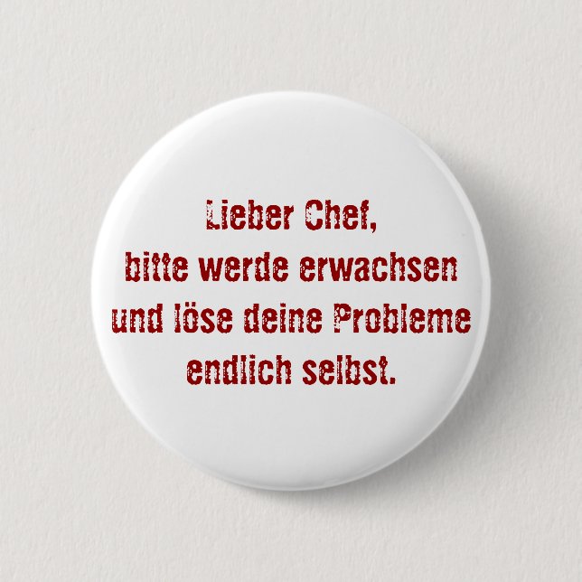"Lieber Koch, bitte." Button (Vorderseite)