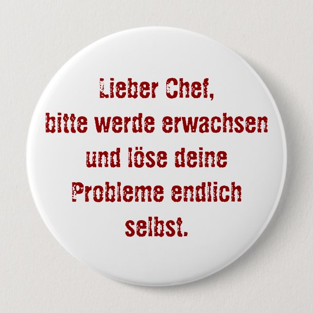 "Lieber Koch, bitte." Button (Vorderseite)