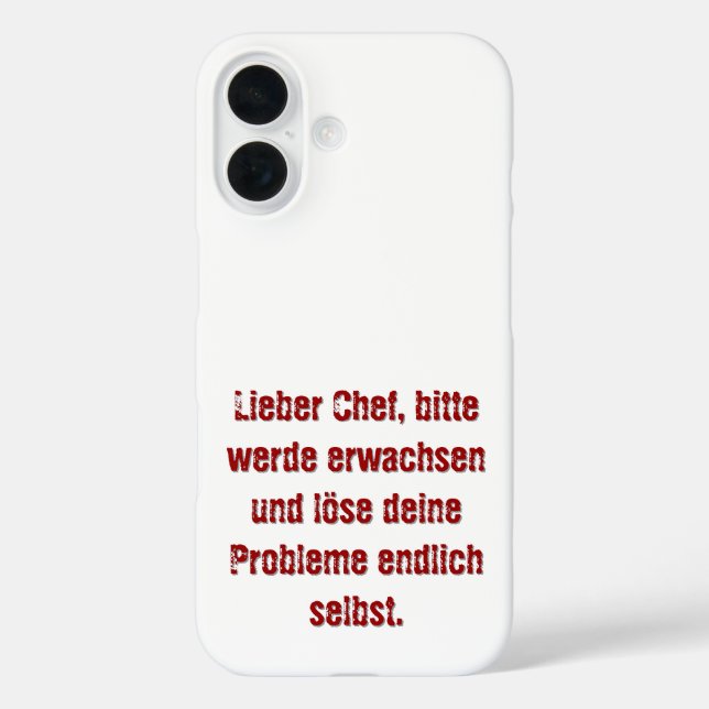 "Lieber Koch, bitte." Case-Mate iPhone Hülle (Rückseite)