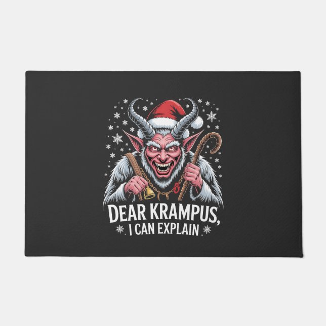 Lieber Krampus Ich kann Weihnachten Weihnachten er Fußmatte (Vorderseite)