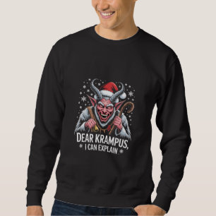 Lieber Krampus Ich kann Weihnachten Weihnachten er Sweatshirt