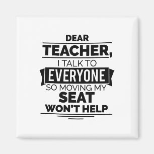 Lieber Lehrer, ich spreche mit allen, also bringt Magnet