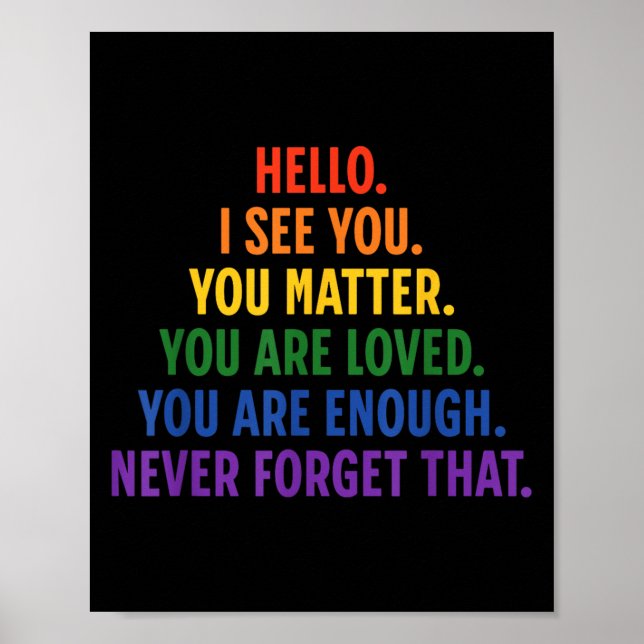 Lieber Person hinter mir Sie Zitat sind nett Liebe Poster (Vorne)