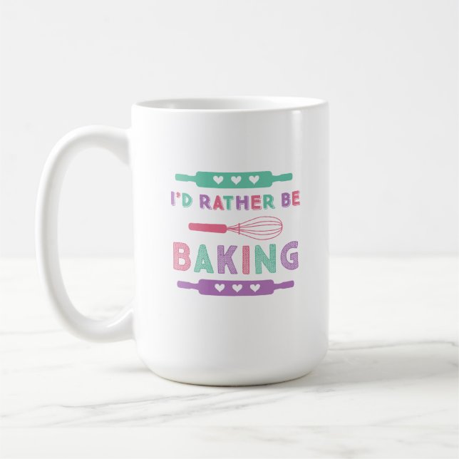Lieber Rosa Lila Backen Kaffeetasse (Links)