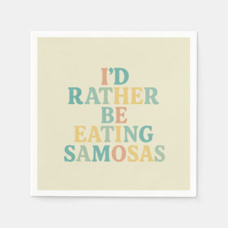 lieber Samosas essen Serviette