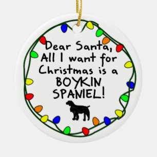 Lieber Sankt Boykin Spaniel Keramik Ornament