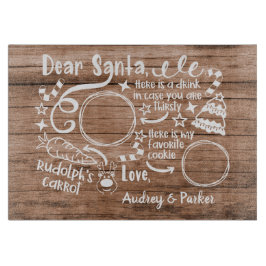 Lieber Santa Cookie Schneidebrett