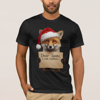 . Lieber-Santa-Hund-T-Shirt T-Shirt