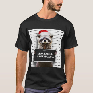 Lieber Santa i erklärt Funny Christmas Raccoon h T-Shirt