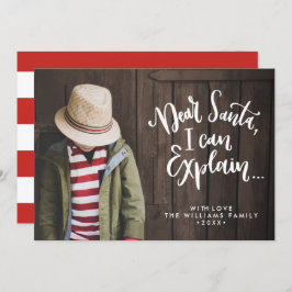 Lieber Santa I kann Ihnen das Funny Holiday Full F Einladung