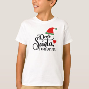Lieber Santa I kann lustige Typografie erklären T-Shirt