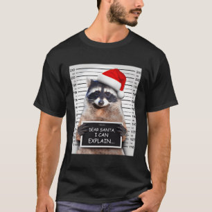 Lieber Santa I kann Raccoon erklären T-Shirt
