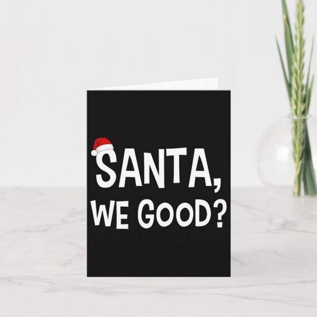 Lieber Santa We Good Funny Matching Weihnachten Pa Karte (Vorderseite)