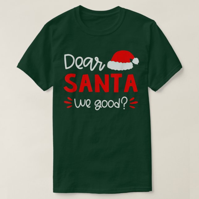 Lieber Santa We Gute Weihnachtsmannmütze Familie M T-Shirt (Design vorne)