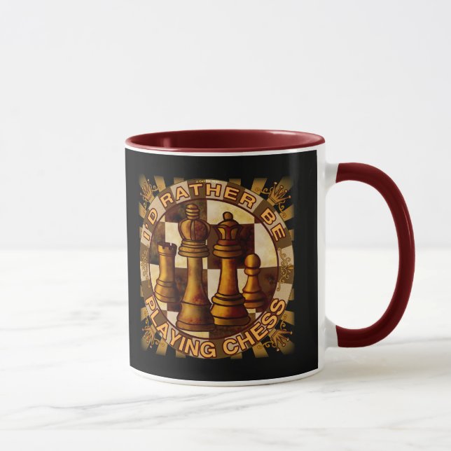 Lieber Schach spielen Tasse (Rechts)