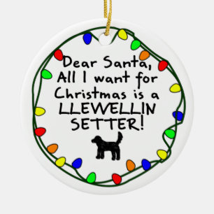Lieber Setzer Sankt Llewellin Keramik Ornament