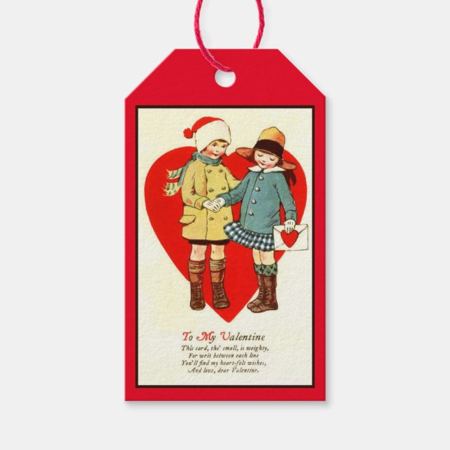 Lieber Valentin Geschenkanhänger (Vorderseite)