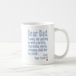 Lieber Vater [Schwester-Version] Tasse