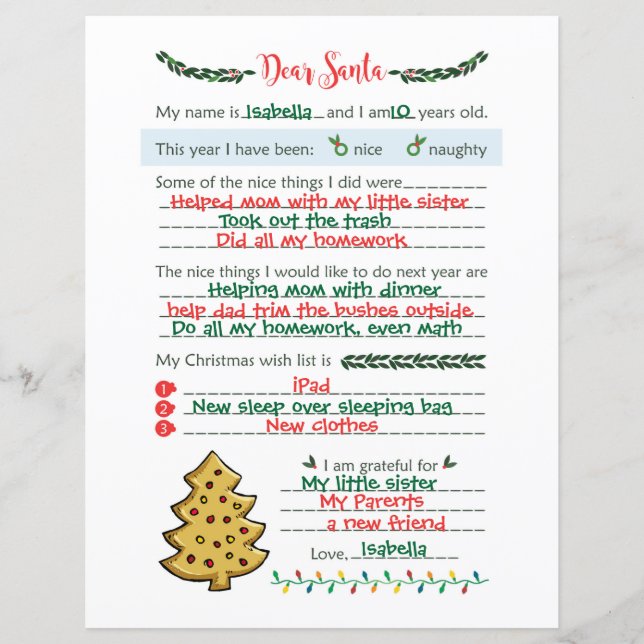 Lieber Weihnachten (Vorderseite)