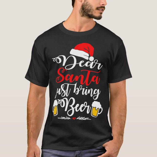 Lieber Weihnachten Bierweihnachtsmann Dr. T-Shirt (Vorderseite)