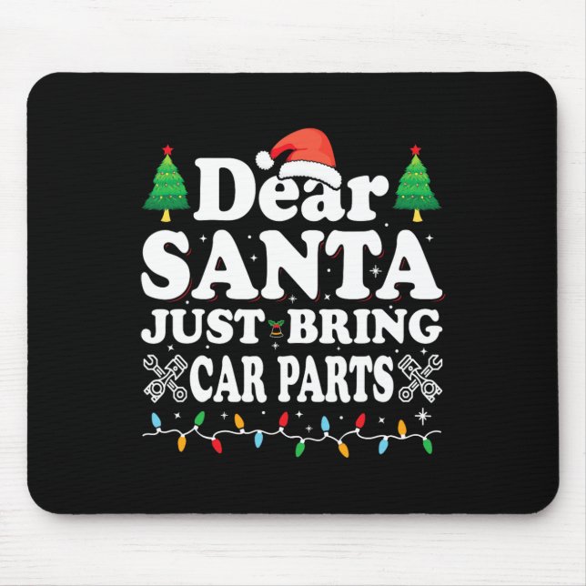 Lieber Weihnachten bringen Sie Autoteile Spaß Weih Mousepad (Vorne)