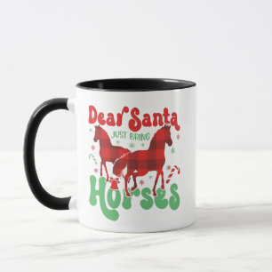 Lieber Weihnachten Bringen Sie die Pferde Weihnach Tasse