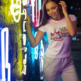 Lieber Weihnachten bringen Wein Weihnachten Party T-Shirt