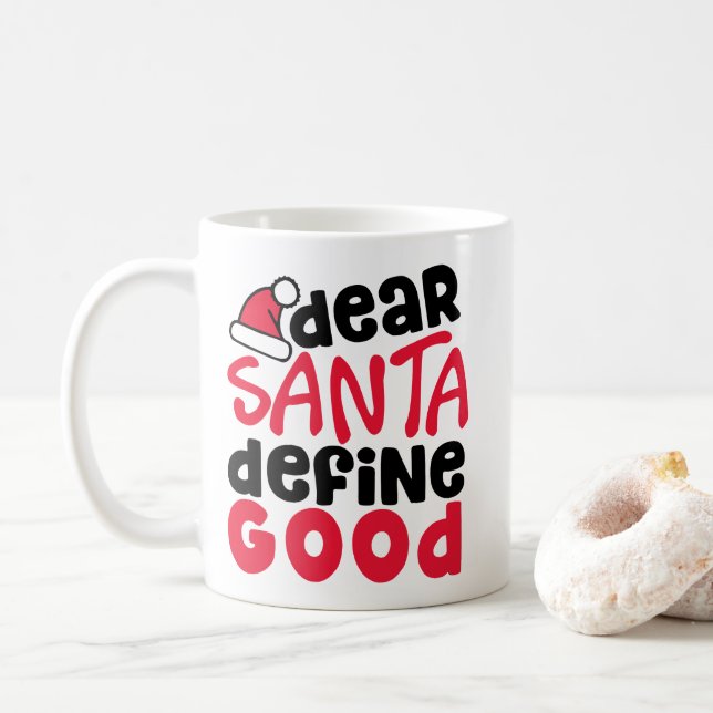 Lieber Weihnachten definieren Schönes Weihnachten Kaffeetasse (Mit Donut)