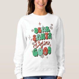 Lieber Weihnachten definieren Schönes Weihnachten Sweatshirt