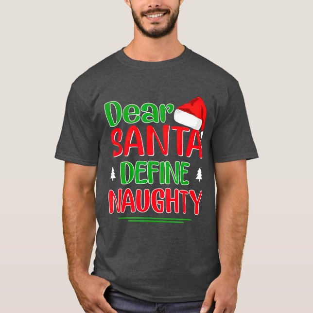 Lieber Weihnachten Definition Schönes Weihnachtsfe T-Shirt (Vorderseite)