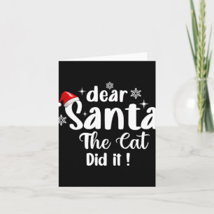 Lieber Weihnachten, die Katze hat Weihnachten lust Karte