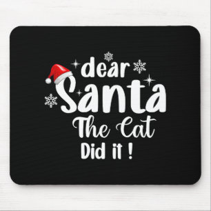 Lieber Weihnachten, die Katze hat Weihnachten lust Mousepad