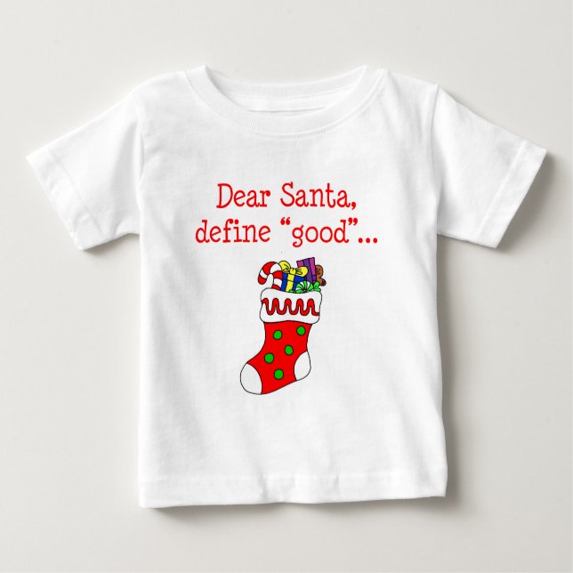 Lieber Weihnachten Gute Definition Baby T-shirt (Vorderseite)
