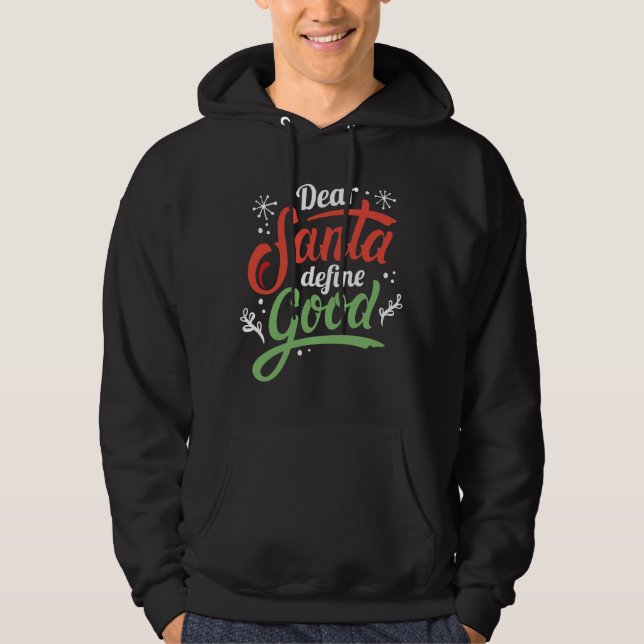 Lieber Weihnachten Gute Definition Hoodie (Vorderseite)