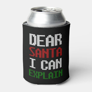Lieber Weihnachten Ich kann dem Weihnachtsmann ein Dosenkühler
