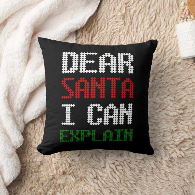 Lieber Weihnachten Ich kann dem Weihnachtsmann ein Kissen (Decke)
