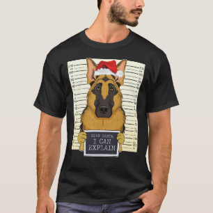 Lieber Weihnachten Ich kann den deutschen Hirten W T-Shirt