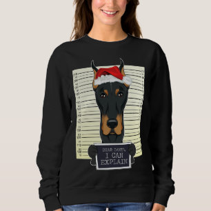 Lieber Weihnachten Ich kann Doberman Weihnachten e Sweatshirt