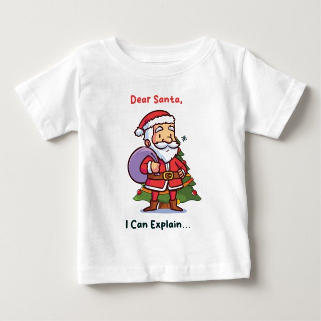 Lieber Weihnachten, ich kann erklären - Funny Chri Baby T-shirt (Vorderseite)