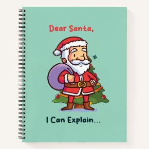 Lieber Weihnachten, ich kann erklären - Funny Chri Notizbuch