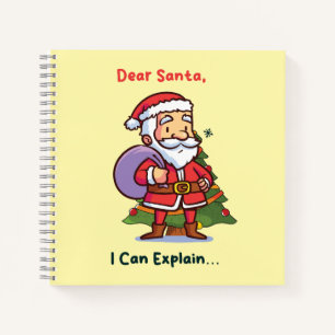 Lieber Weihnachten, ich kann erklären - Funny Chri Notizbuch