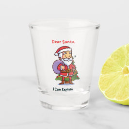 Lieber Weihnachten, ich kann erklären - Funny Chri Schnapsglas