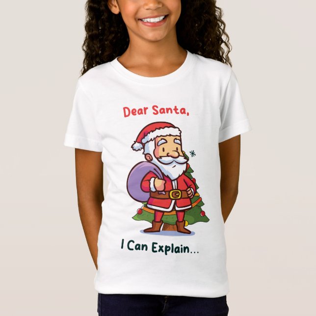 Lieber Weihnachten, ich kann erklären - Funny Chri T-Shirt (Vorderseite)