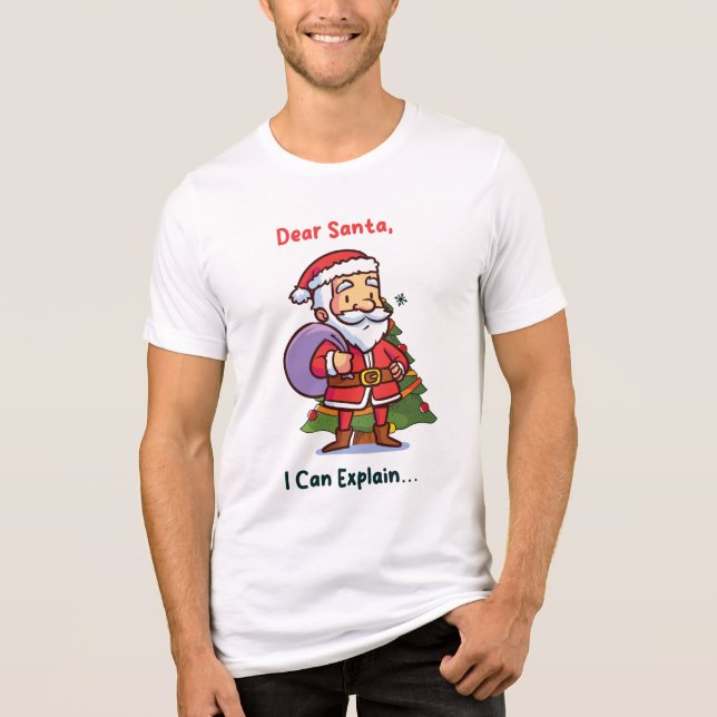 Lieber Weihnachten, ich kann erklären - Funny Chri Tri-Blend Shirt (Vorderseite)