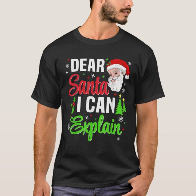 Lieber Weihnachten Ich kann lustige Weihnachtsmänn T-Shirt (Vorderseite)