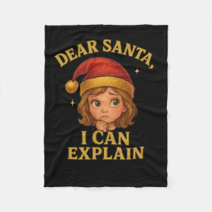 Lieber Weihnachten Ich kann lustiges Weihnachtsdes Fleecedecke