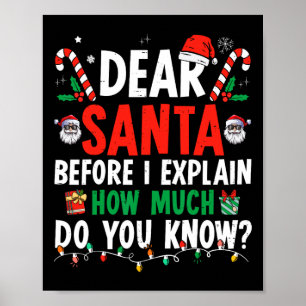 Lieber Weihnachten Ich kann Spaß Weihnachten Kinde Poster